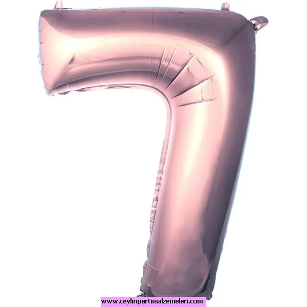 7 Rakam Rose Folyo Balon